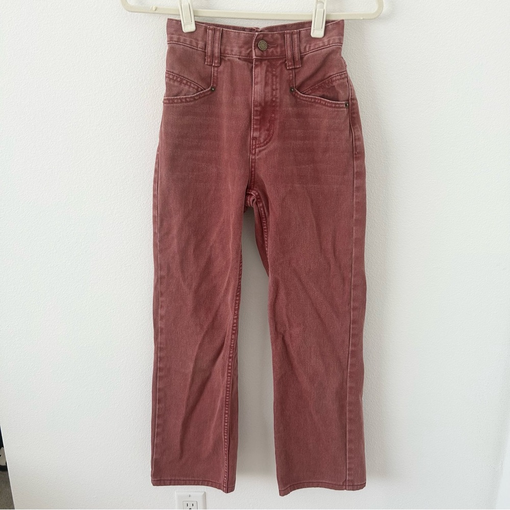 BDG Red Issa High Waisted Cowboy Jeans